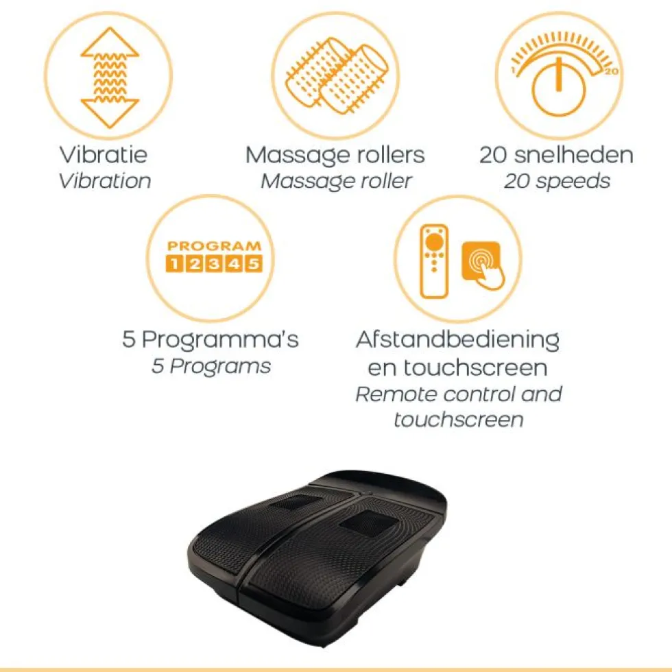 Bioenergiser Vibration Leg Trainer Trillplaat - Zwart