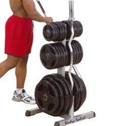 Body-Solid GOWT Olympic Plate Tree & Bar Holder - Opbergsysteem