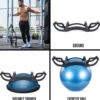 Bosu Helm / Push-Up Bar - Zwart