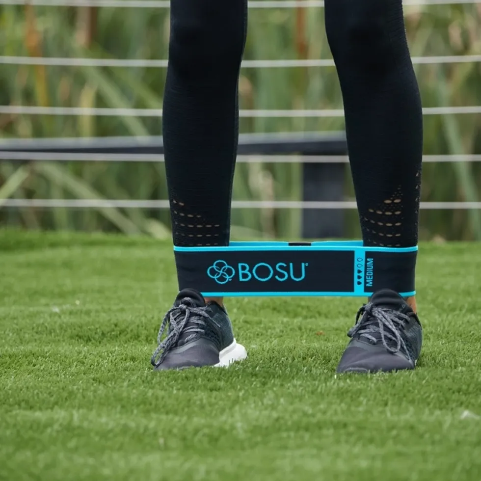 Bosu Weerstandsband - Fabric Resistance Band - Medium - Blauw