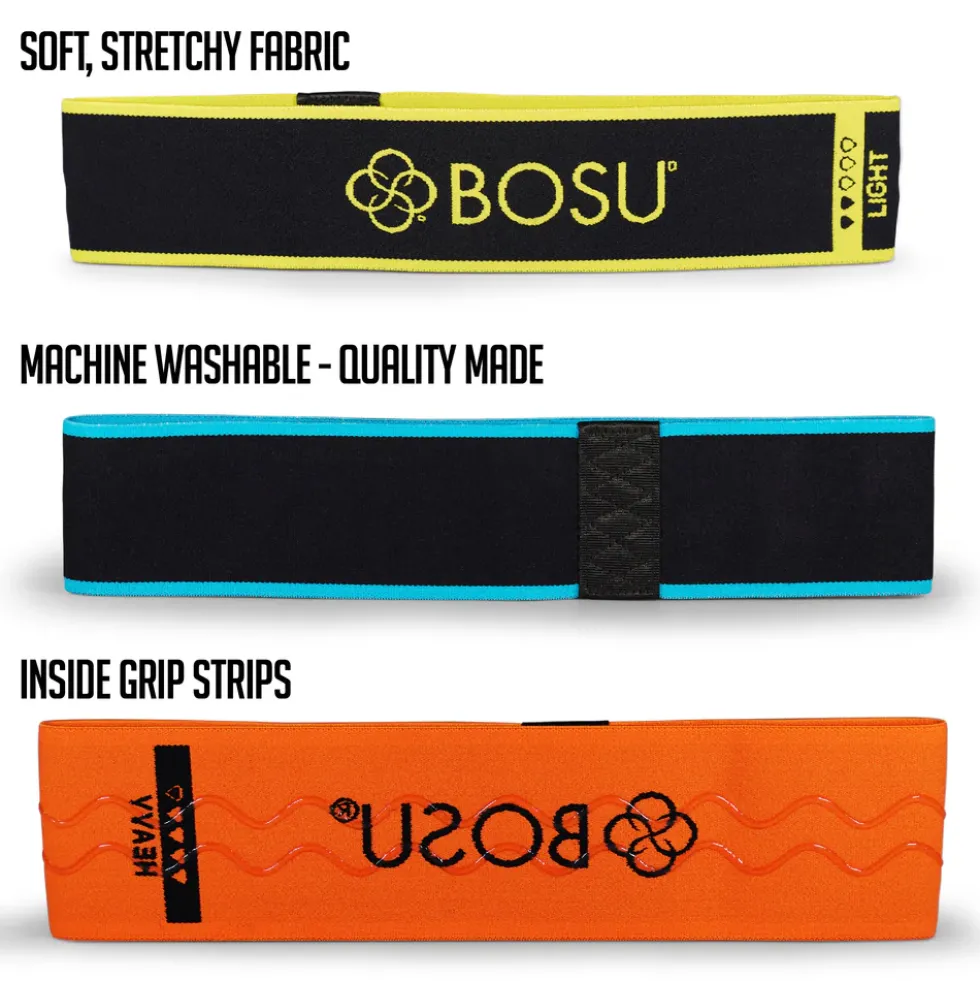 Bosu Weerstandsband - Fabric Resistance Band - Medium - Blauw