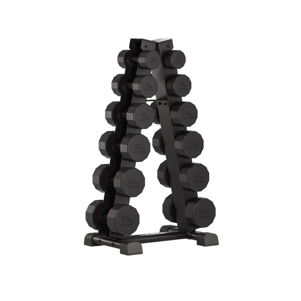 Centr Dumbbell Toren met 12-delige dumbbellset - 4 t/m 14 kg