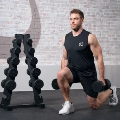 Centr Dumbbell Toren met 12-delige dumbbellset - 4 t/m 14 kg