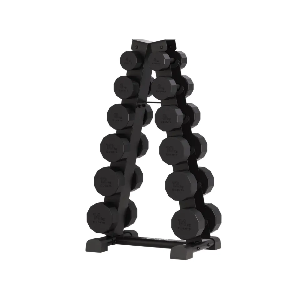 Centr Dumbbell Toren met 12-delige dumbbellset - 4 t/m 14 kg