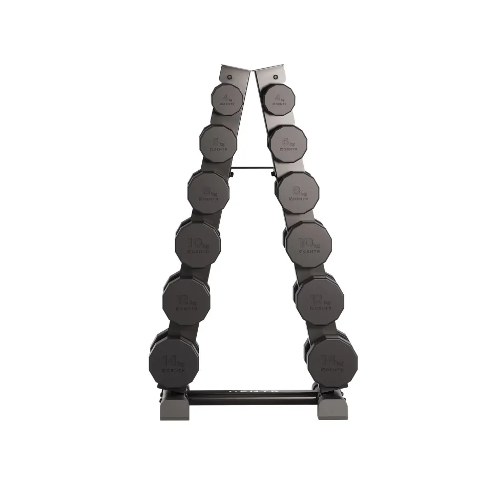 Centr Dumbbell Toren met 12-delige dumbbellset - 4 t/m 14 kg