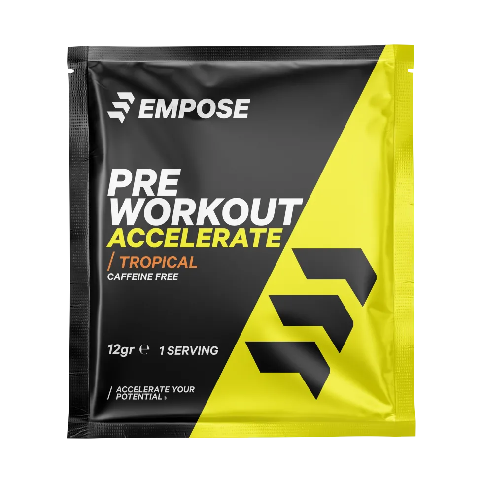 Empose Nutrition Pre-Workout - Cafeïnevrij - Tropical - Sample - 12 gram
