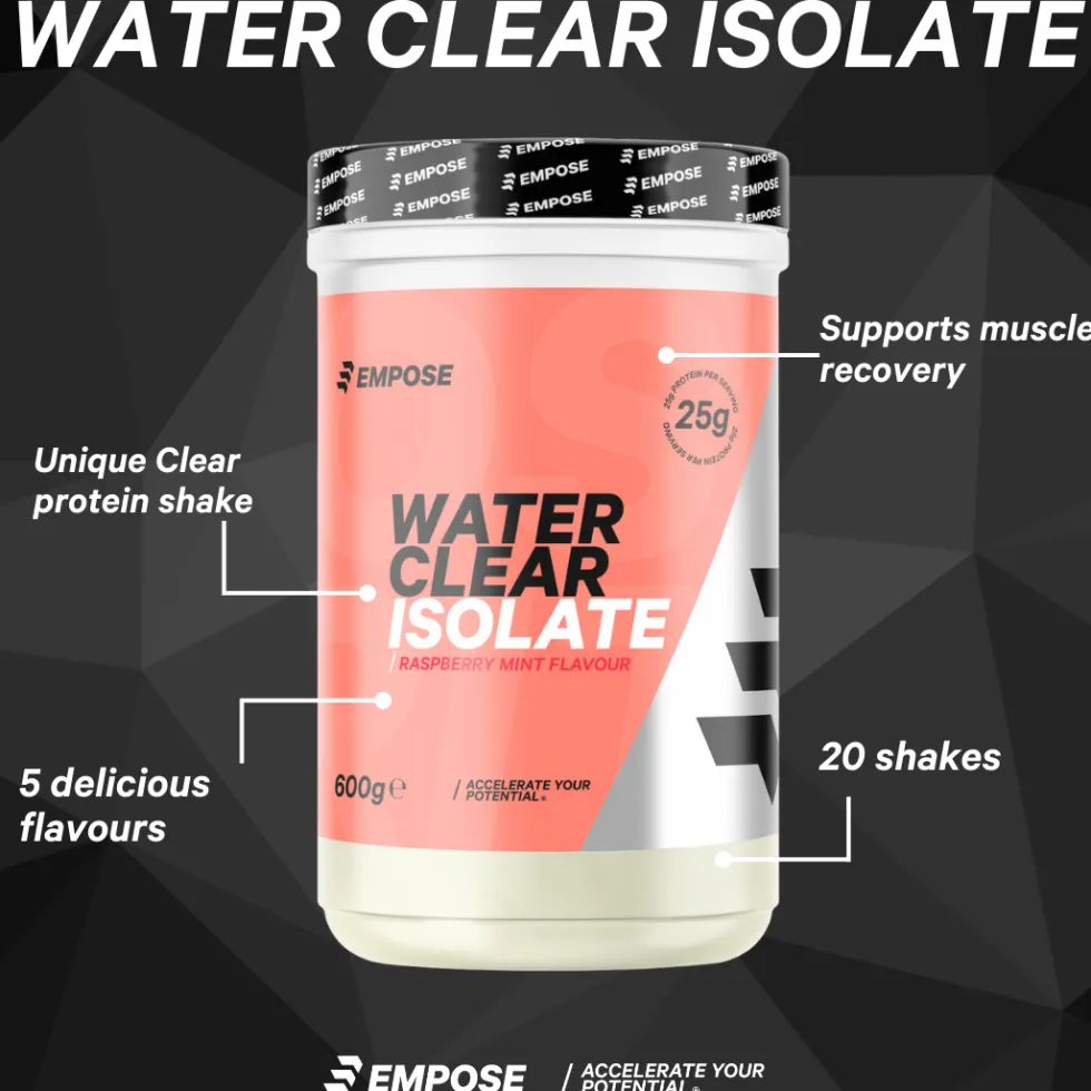 Empose Nutrition Water Clear Isolate - Proteine Ranja - Eiwit Poeder - 600 gr - Framboos / Munt