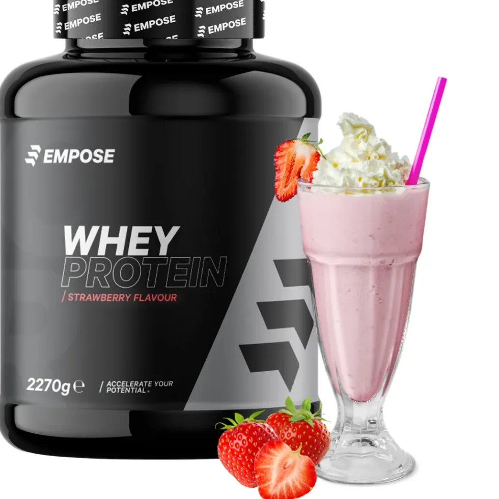 Empose Nutrition Whey Protein - Eiwit Poeder - Aardbei - 2270 gram