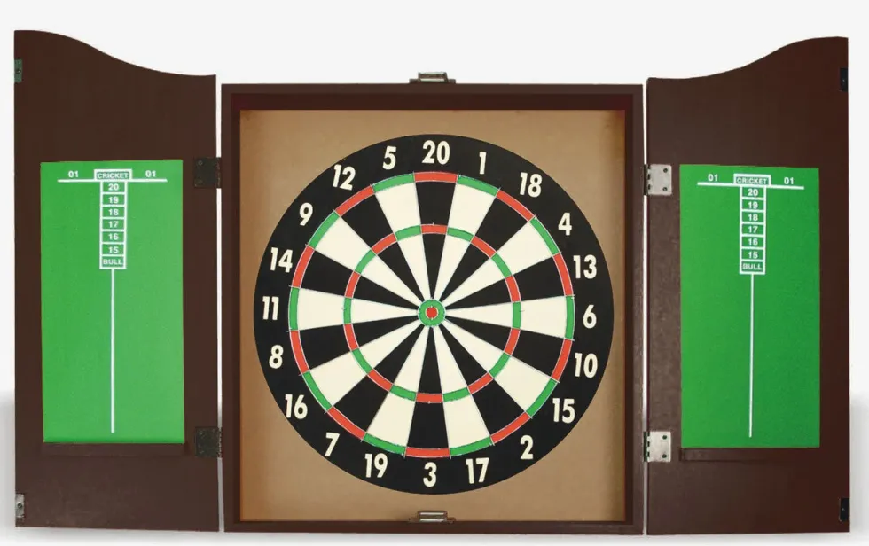 Equinox Dartbord Kabinet Set Pegasus- Inclusief 6 Dartpijlen