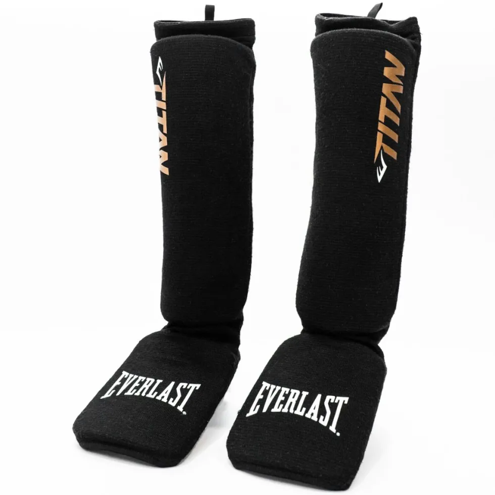 Everlast Titan Instep Scheenbeschermers - Zwart