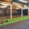 Flow Fitness Rubberen Tegel - 100 x 100 cm - Inclusief Connector