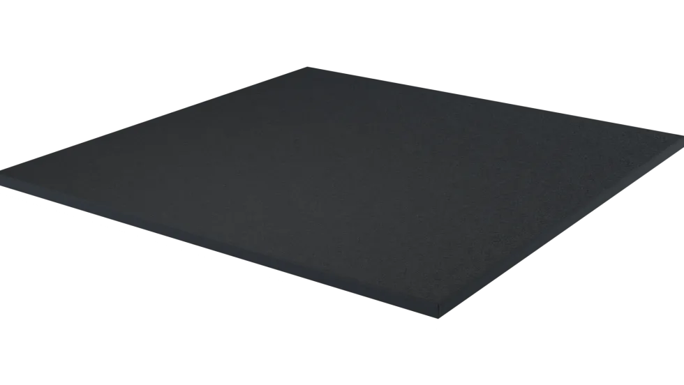 Flow Fitness Rubberen Tegel - 100 x 100 cm - Inclusief Connector