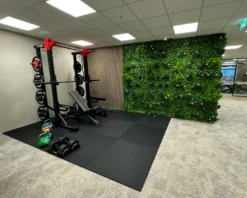 Flow Fitness Rubberen Tegel - 100 x 100 cm - Inclusief Connector