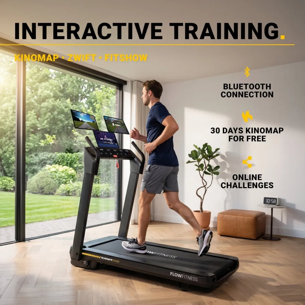 Flow Fitness Runner DTM400i Loopband - 99% Voorgemonteerd - Zwart