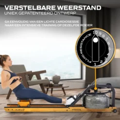 Fluid Rower Roeitrainer Apollo XL - Beuken