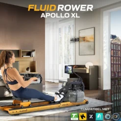 Fluid Rower Roeitrainer Apollo XL - Beuken