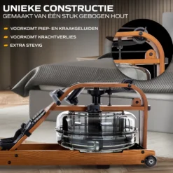 Fluid Rower Viking 3V Roeitrainer - Donker Eiken