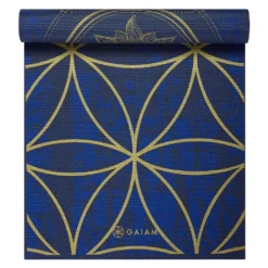 Gaiam Reversible Yogamat - 6 mm - Metallic Sun & Moon