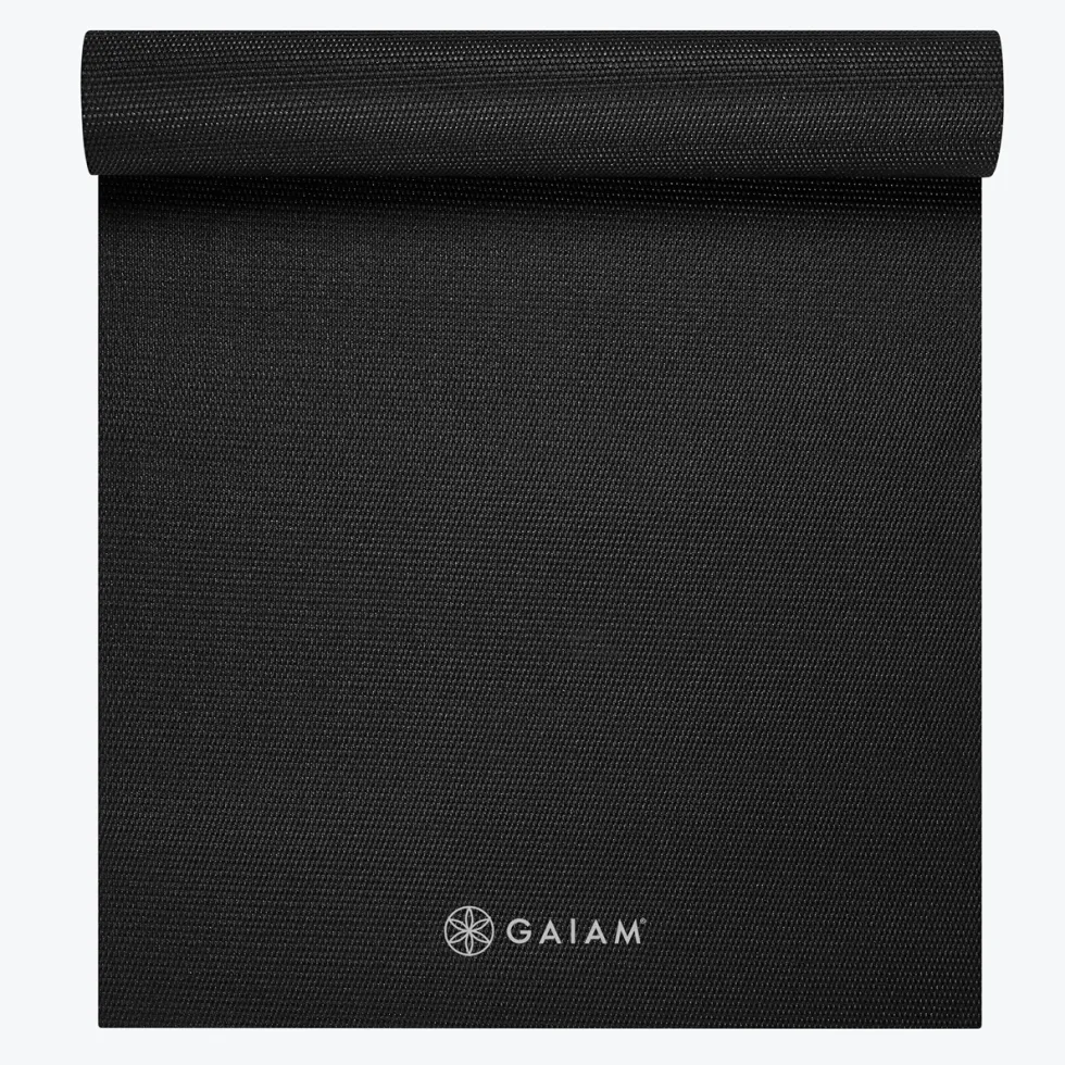 Gaiam Yogamat - Zwart - 3 mm