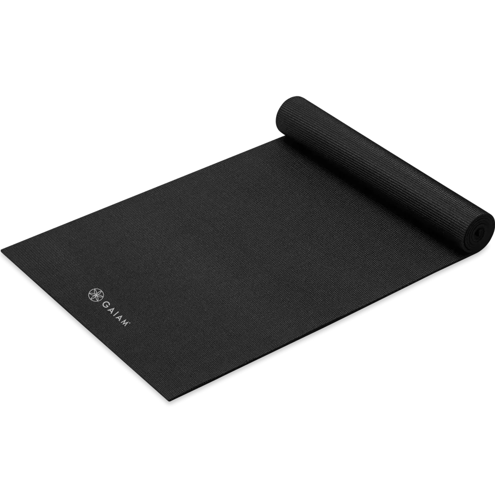 Gaiam Yogamat - Zwart - 3 mm