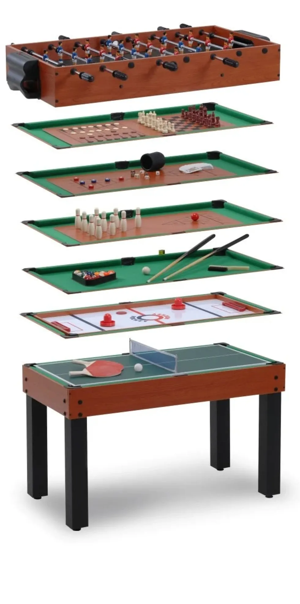 Garlando Multi-12 Speeltafel - Telescopische Stangen