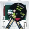 Garlando Storm Plus Tafeltennis Set - 2 Bats en 3 Pingpongballen - Net en Palen