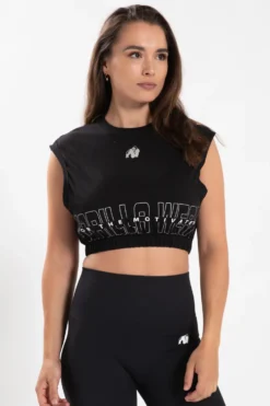 Gorilla Wear Albion Oversized Crop Top - Zwart