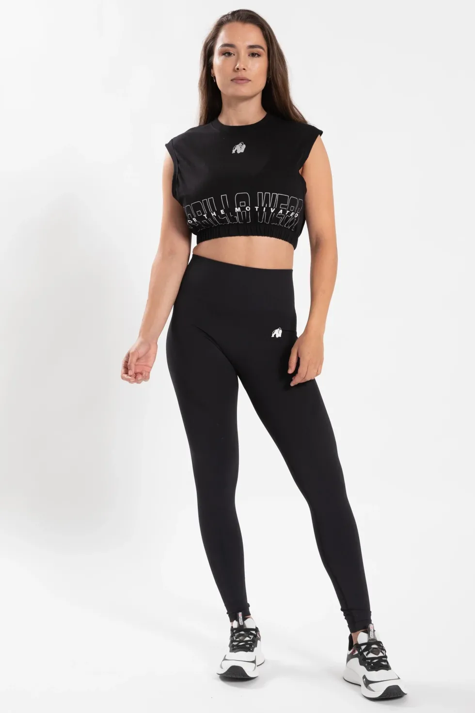 Gorilla Wear Albion Oversized Crop Top - Zwart