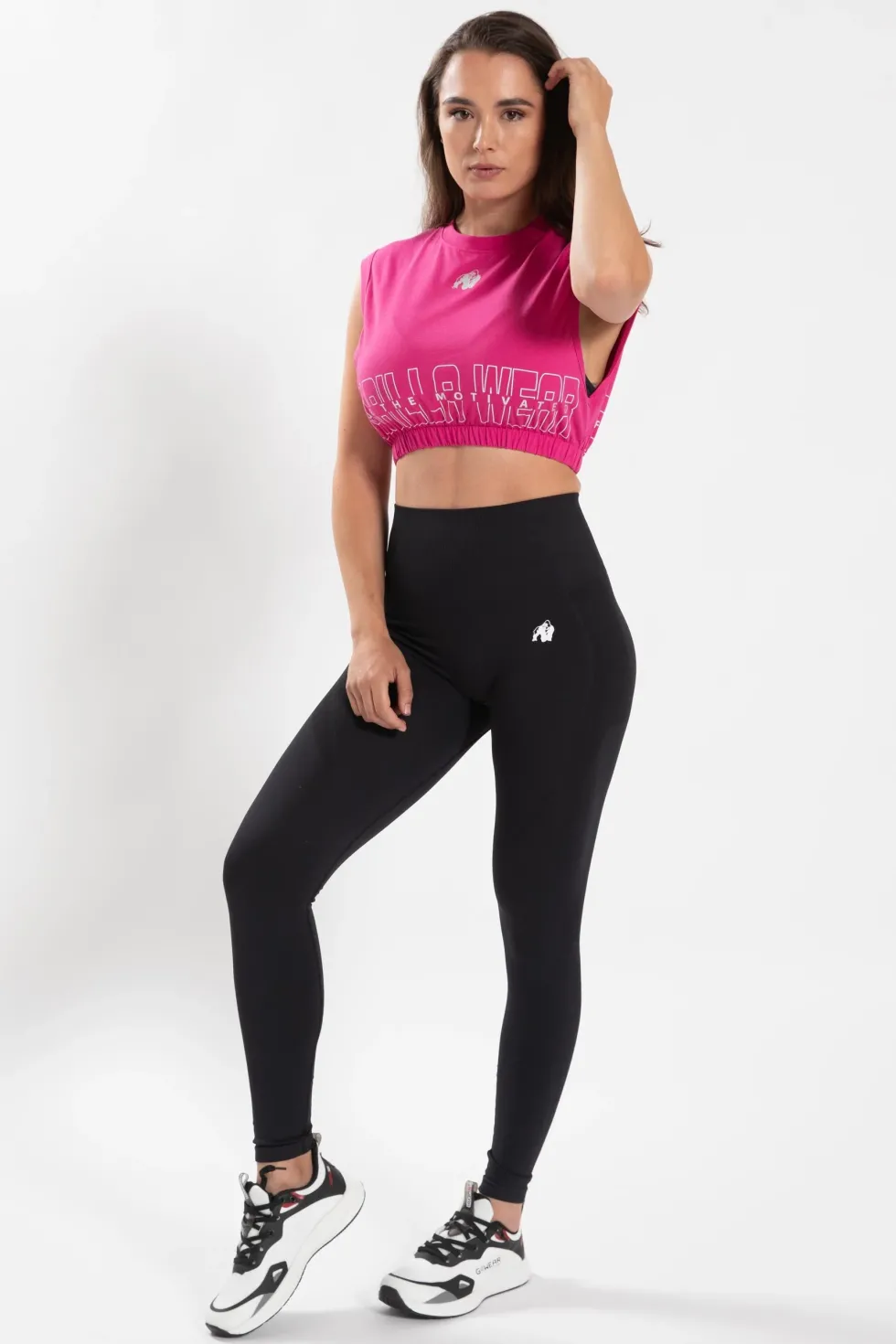 Gorilla Wear Albion Oversized Crop Top - Roze