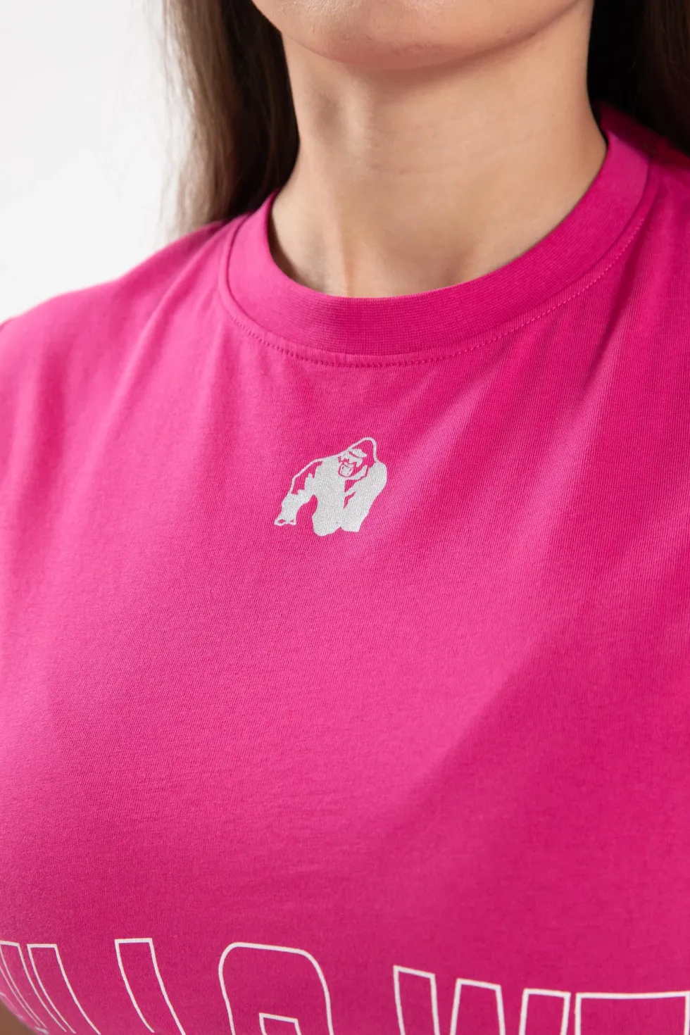 Gorilla Wear Albion Oversized Crop Top - Roze