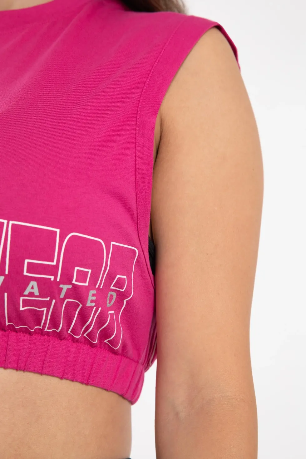 Gorilla Wear Albion Oversized Crop Top - Roze