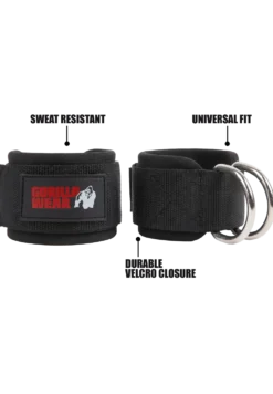 Gorilla Wear Ankle Straps - Zwart