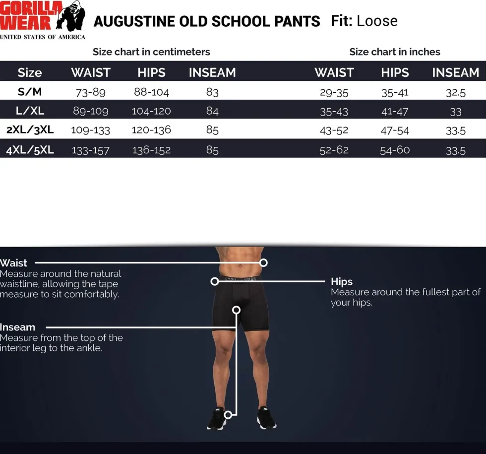 Gorilla Wear Augustine Old School Trainingsbroek - Grijs