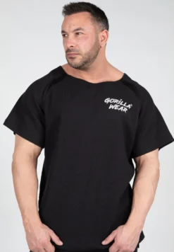 Gorilla Wear Augustine Old School Work Out Top - Zwart