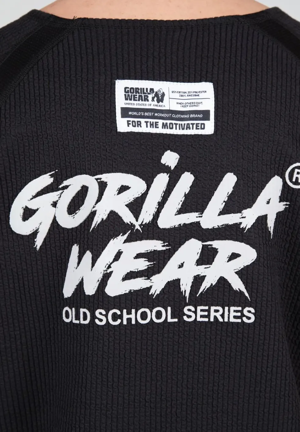 Gorilla Wear Augustine Old School Work Out Top - Zwart