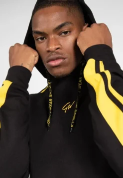 Gorilla Wear Banks Oversized Hoodie - Zwart/Geel