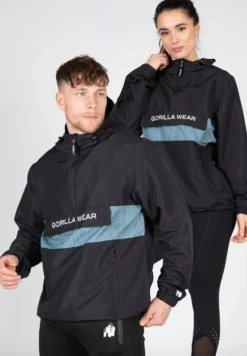 Gorilla Wear Bolton Windbreaker - Unisex Anorak - Zwart