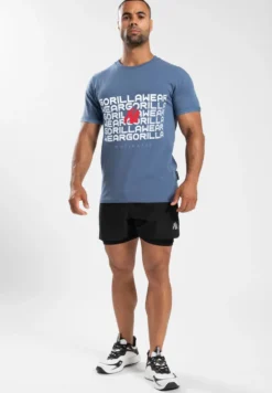Gorilla Wear Bradley T-shirt - Coronet Blauw