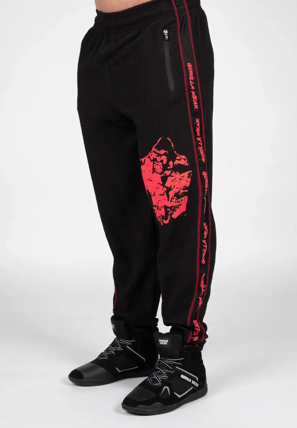Gorilla Wear Buffalo Old School Trainingsbroek - Zwart/Rood