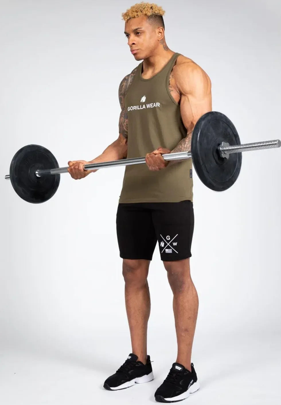 Gorilla Wear Carter Stretch Tank Top - Legergroen