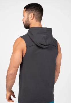 Gorilla Wear Chico Mouwloos T-shirt met Capuchon - Donkergrijs