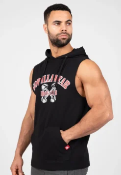 Gorilla Wear Chico Mouwloos T-shirt met Capuchon - Zwart