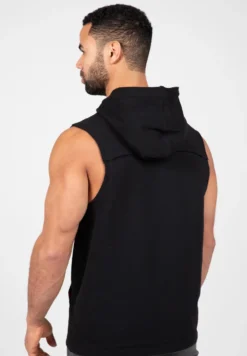 Gorilla Wear Chico Mouwloos T-shirt met Capuchon - Zwart