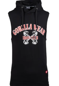Gorilla Wear Chico Mouwloos T-shirt met Capuchon - Zwart