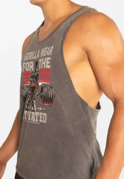 Gorilla Wear Churchill Stringer - Verwassen Grijs