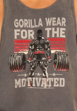 Gorilla Wear Churchill Stringer - Verwassen Grijs