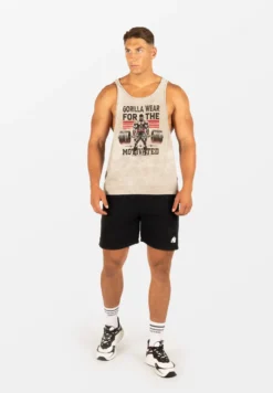 Gorilla Wear Churchill Stringer - Verwassen Groen