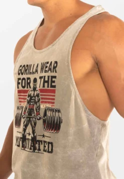 Gorilla Wear Churchill Stringer - Verwassen Groen