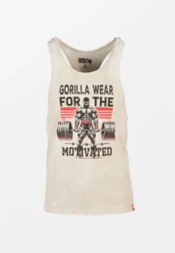 Gorilla Wear Churchill Stringer - Verwassen Groen