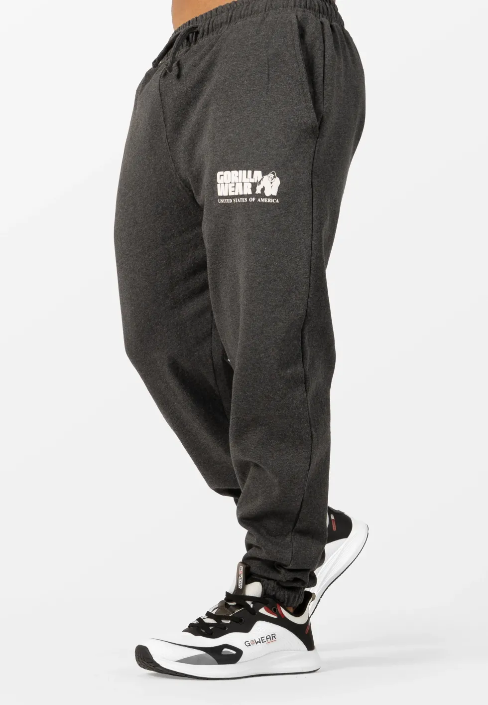 Gorilla Wear Classic Oversized Sweatpants - Donkergrijs Gemeleerd
